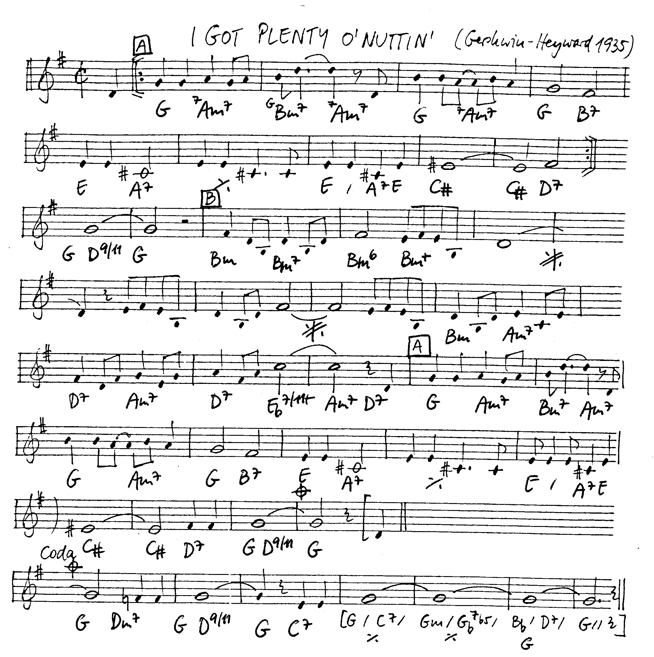 i got plenty o'nuttin' leadsheet – book us for your next 20s or gatsby event